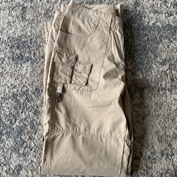 Ralph Lauren khaki low rise cargos with vintage features and silver hardware - Picture 5 of 8